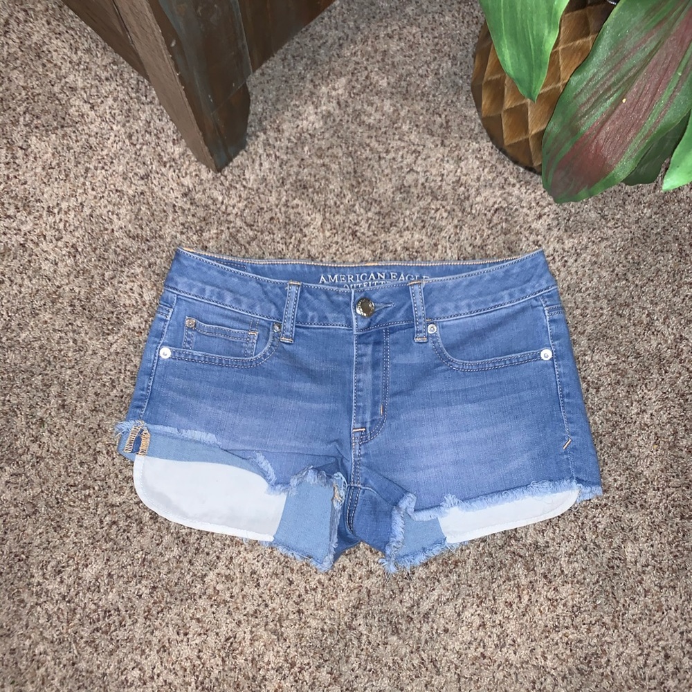 American Eagle Low Rise Jean Shorts